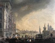 CARLEVARIS, Luca The Bridge for the Feast of the Madonna della Salute gfh oil painting artist